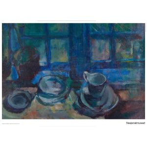 Plakat 50 x 70 cm. Ludvig Karsten, «Det blå kjøkken»