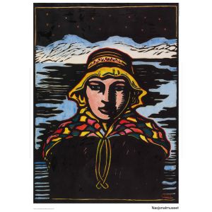 Plakat 50 x 70 cm. John Savio, «Jente»