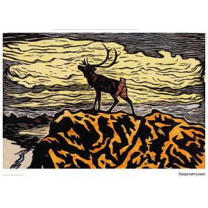 Plakat 50 x 70 cm. John Savio, «Alene/Okto»