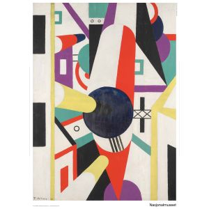 Plakat 50 x 70 cm. Thorvald Hellesen, «Komposisjon»