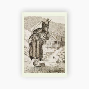 Postkort. Theodor Kittelsen, Illustrasjon til «Smørbukk»