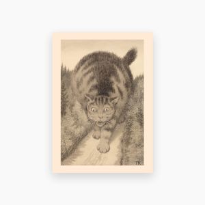 Kort. Theodor Kittelsen. Så gikk kjetta langt og lenger enn langt