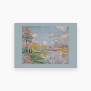 Postkort. Claude Monet. Vår ved Seinens bredd