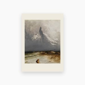 Postkort. Peder Balke. Stetind i tåke 