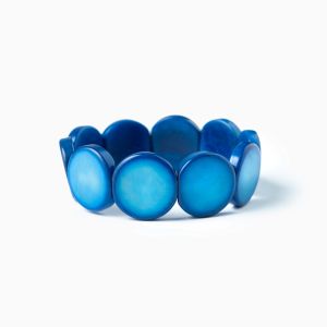 Armbånd. Angélica León, «Eclipse». Blå 