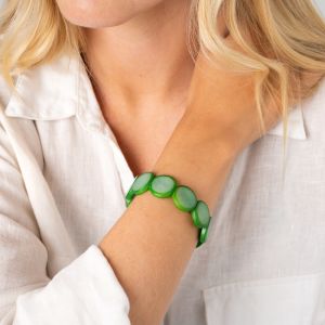 Armbånd. Angélica León, «Eclipse» Grønn