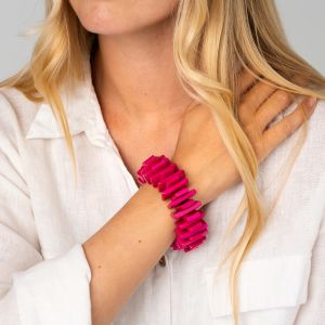 Armbånd. Angélica León, Solid Light X Nam #1. Fuksia