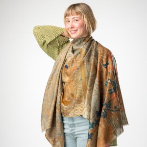 Scarf. Frida Hansen, "Summer Night's Dream". Wool and silk