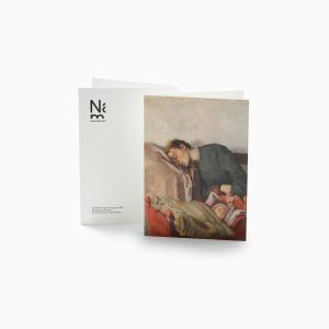 Kort med konvolutt. Christian Krohg, «Mor og barn»