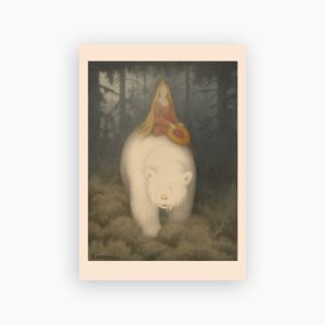 Postkort. Theodor Kittelsen, «Kvitebjørn kong Valemon»