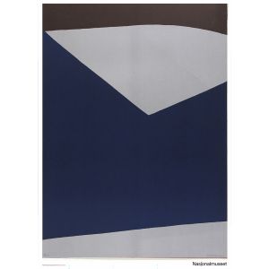 Plakat 50 x 70 cm. Anna-Eva Bergman, «L 16-1972 Fjord»