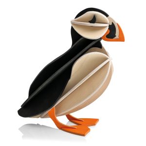 Lovi. Lundefugl 20 cm, svart