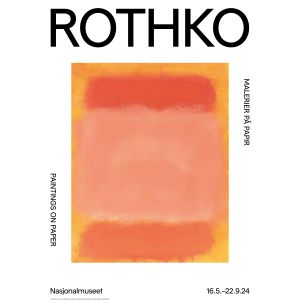 Utstillingsplakat 50 x 70 cm. «Mark Rothko. Malerier på papir»