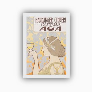 Postcard. Emil Høye, "Hardanger Cidery & Juice Factory AGA"