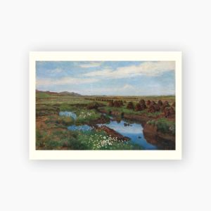 Postkort. Kitty Kielland, «Torvmyr på Jæren»