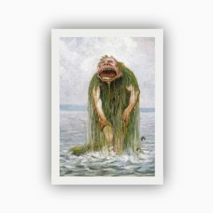 Postkort. Theodor Kittelsen, «Vasstrollet»