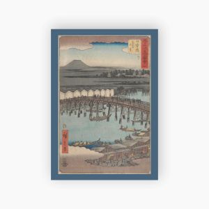 Postkort. Utagawa Hiroshige, Kichizô Tsutaya (utgiver), «Nihonbashi i morgengry»  