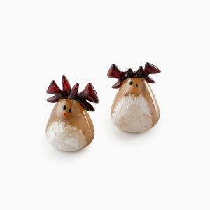 Glass reindeer. MingarWalker Glassblower Studio, red