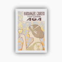 Postkort. Emil Høye, «Hardanger Cidreri & Saftfabrik AGA»