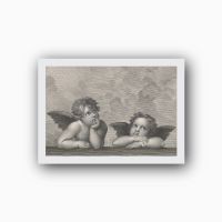 Postkort. Johann Friedrich Wilhelm Müller etter Rafael, «Den sixtinske Madonna»